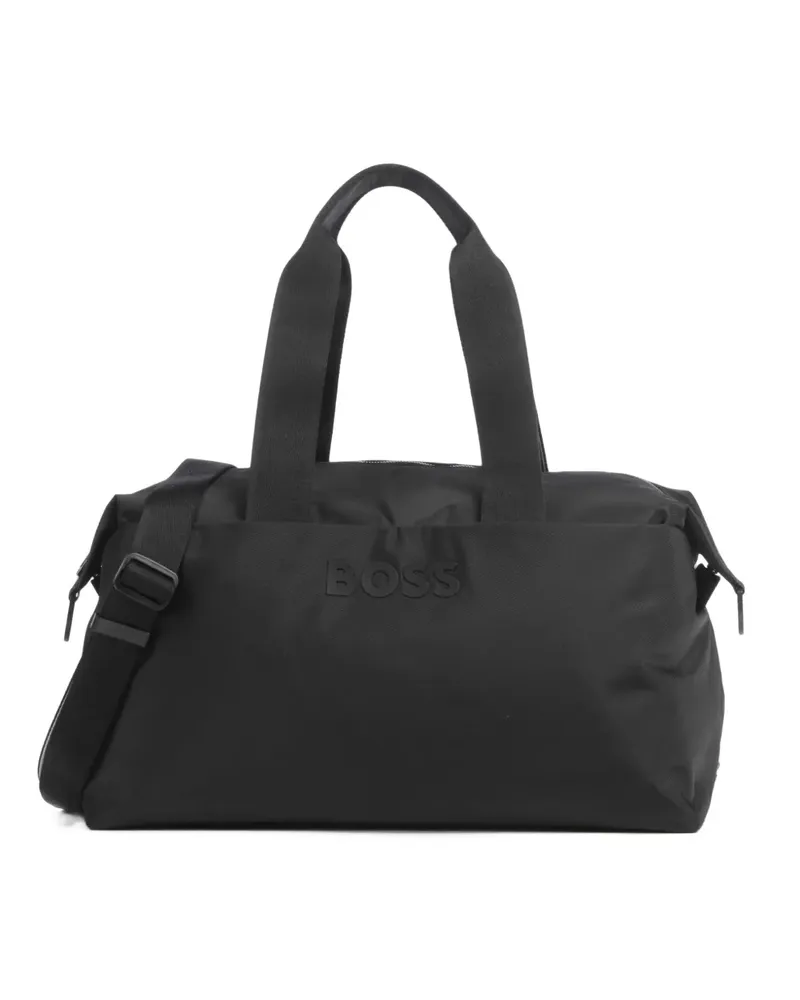 HUGO BOSS Reisetasche mit Logo-Detail - Schwarz Schwarz