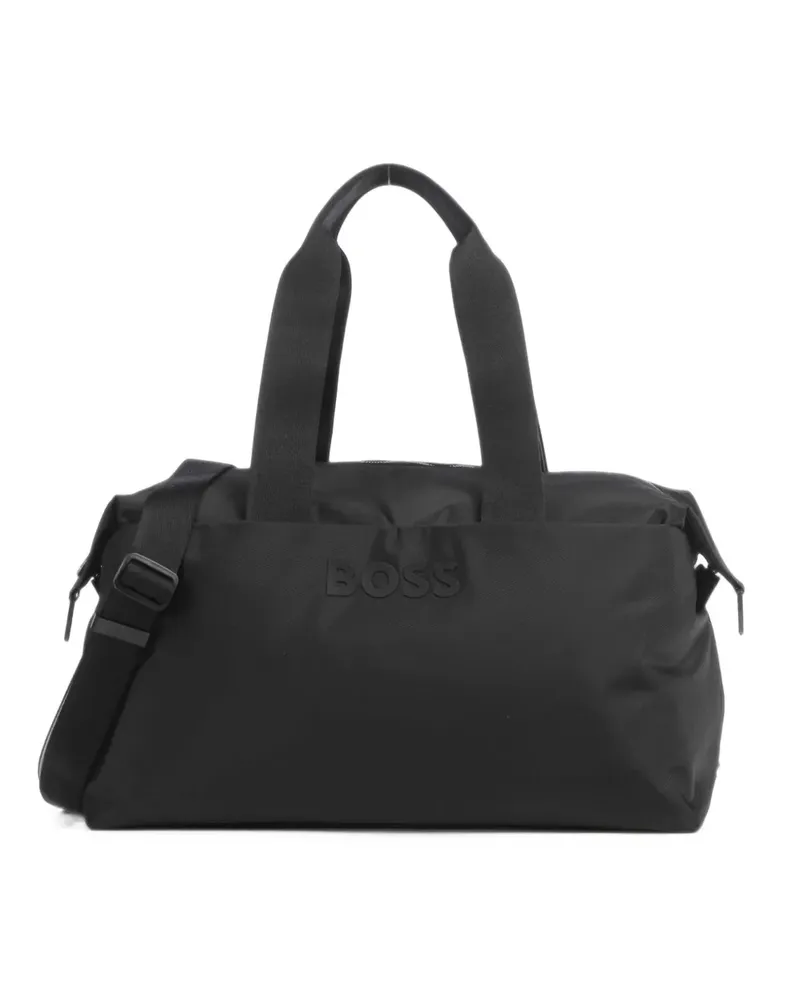 HUGO BOSS Reisetasche mit Logo-Detail - Schwarz Schwarz