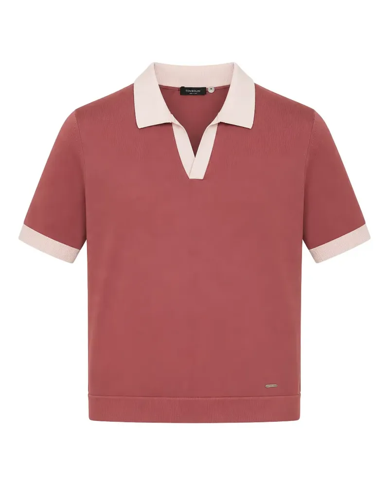 Tombolini T-Shirt mit Kontrastbesatz - Rot Rot