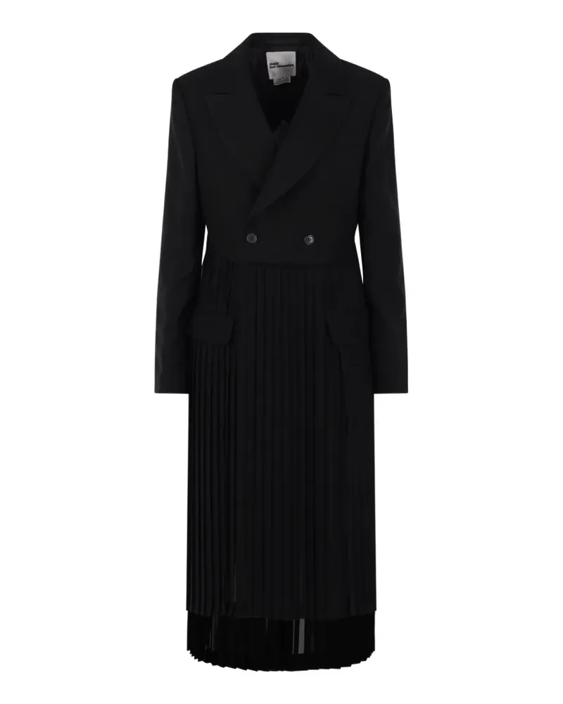 Comme des Garçons pleated button dress - Schwarz Schwarz