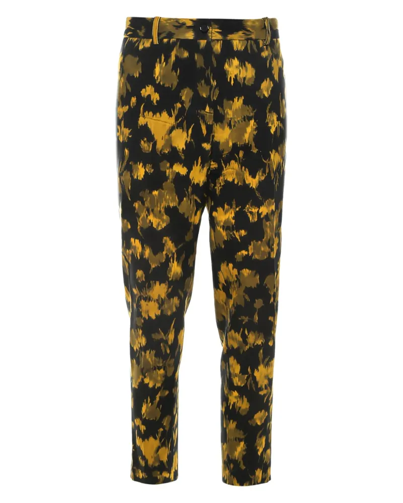 Michael Kors 2024 Ikkat Hose mit Taschen - BLACK AND YELLOW Black