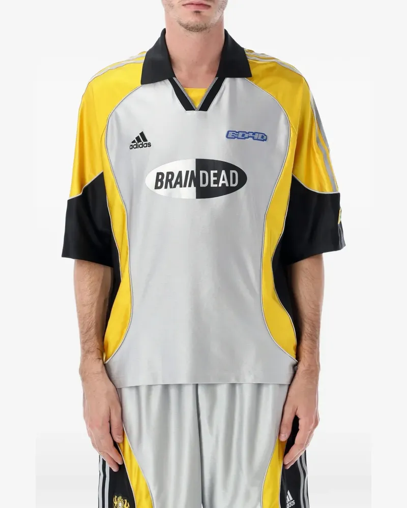 adidas x Brain Dead soccer jersey - Grau Grau