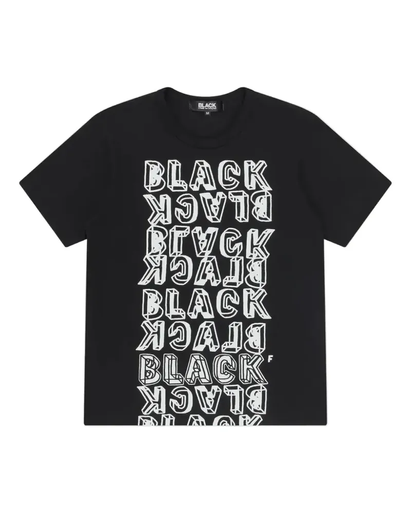 Comme des Garçons T-Shirt mit grafischem Print - Schwarz Schwarz