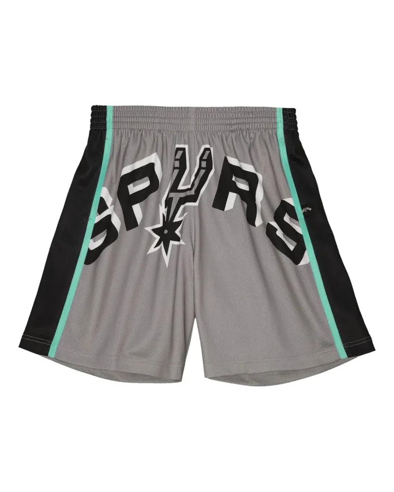 Mitchell & Ness x NBA San Antonio Spurs Blown Out Shorts - Grau Grau