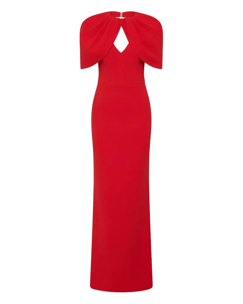 Rebecca Vallance Cameron Cape-Abendkleid - Rot Rot