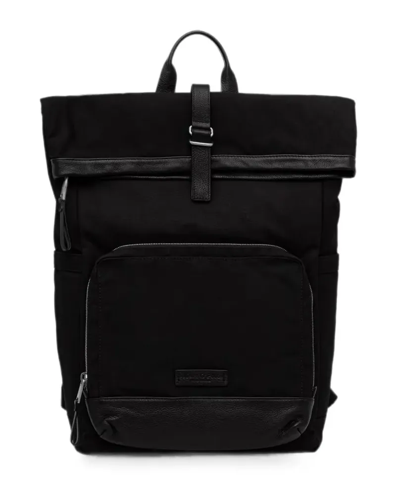 Marc O'Polo roll-top backpack - Schwarz Schwarz