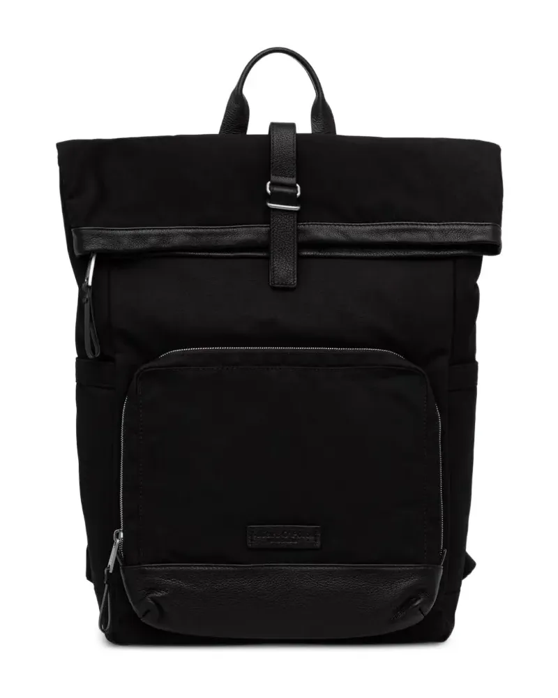 Marc O'Polo roll-top backpack - Schwarz Schwarz