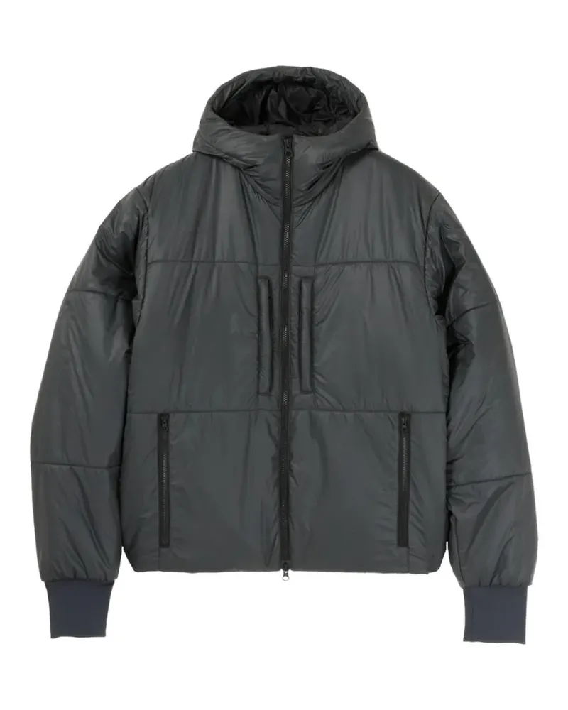 GR10K padded hooded jacket - Grau Grau