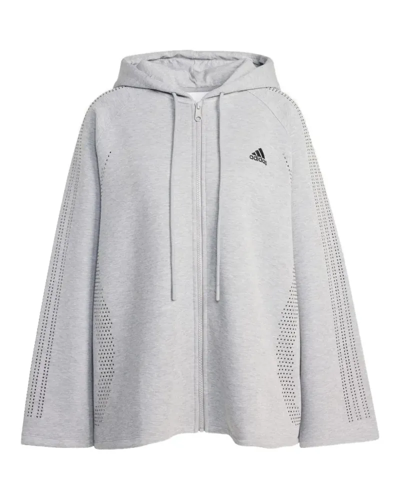 adidas perforated zip sweatshirt - Grau Grau
