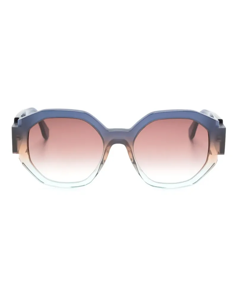 Face à Face Notchi Sonnenbrille mit rundem Gestell - Braun Braun