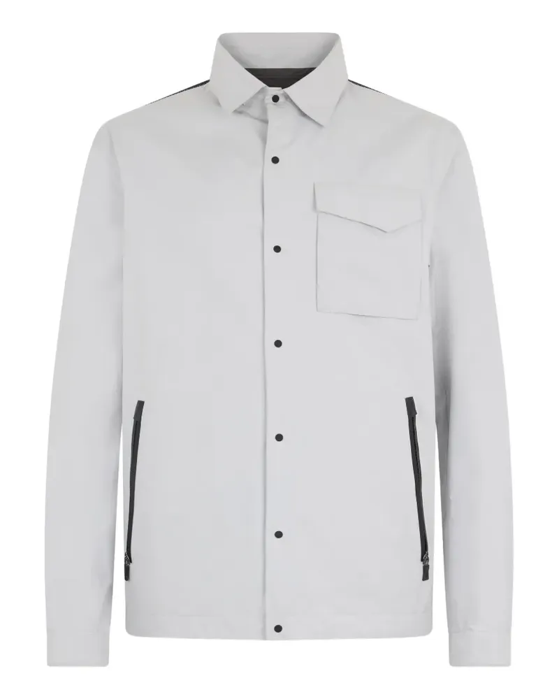 Herno button-fastening point-collar jacket - Grau Grau