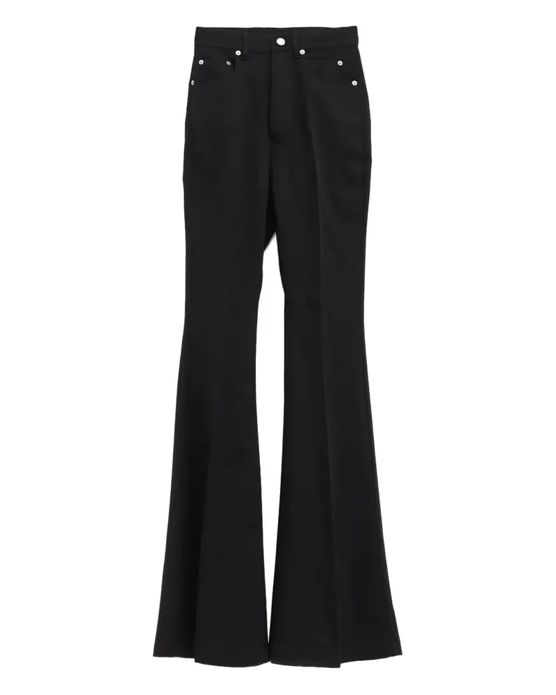 Rick Owens Temple flared trousers - Schwarz Schwarz