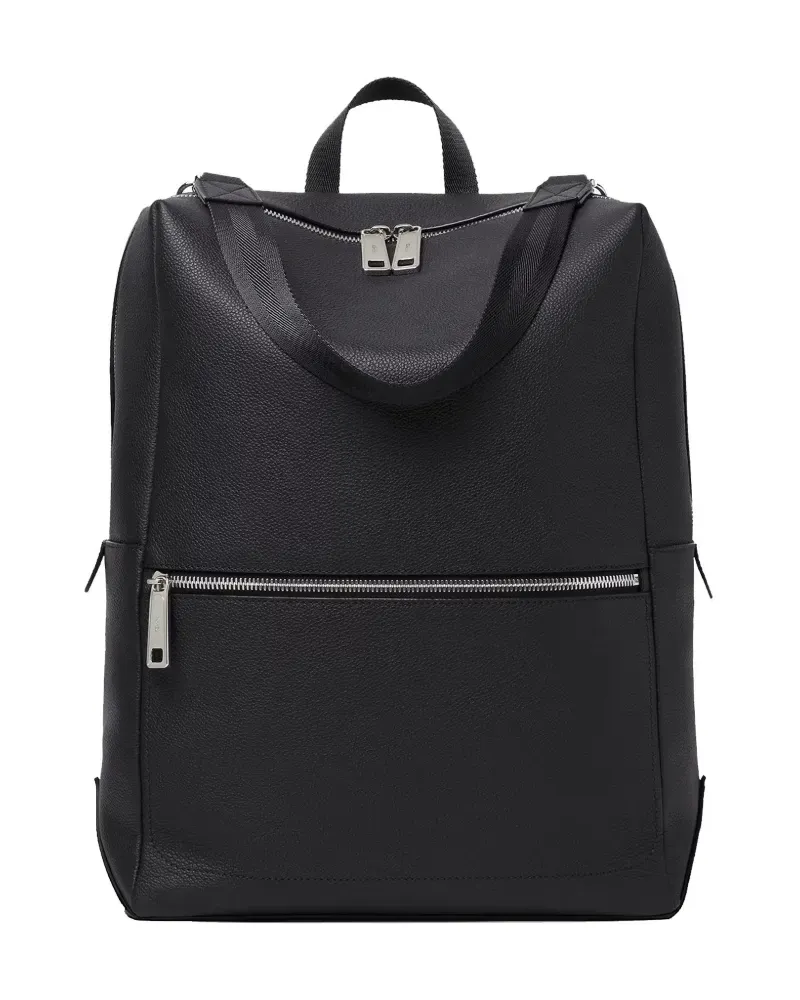 Fendi Lui pebbled-leather backpack - Schwarz Schwarz