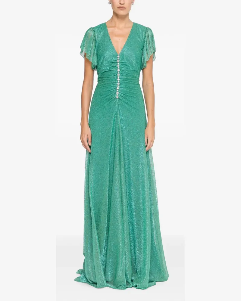 NISSA crystal-detail maxi dress - Grün Grün