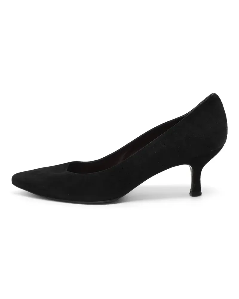 Stuart Weitzman pointed-toe suede pumps - Schwarz Schwarz