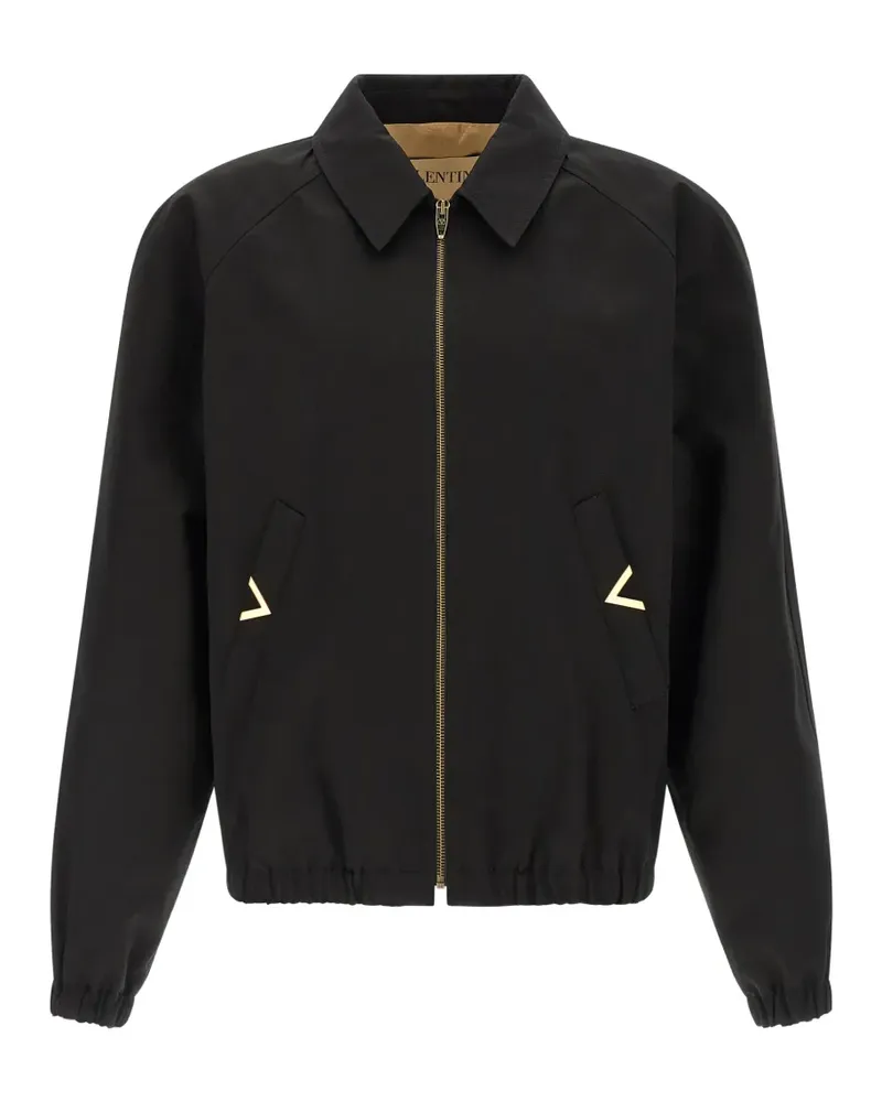 Valentino Garavani logo bomber jacket - Schwarz Schwarz