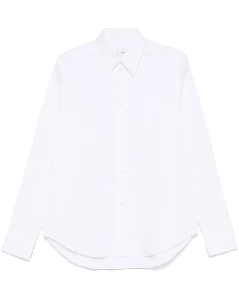 Lanvin Hemd aus Popeline - Weiß Weiß