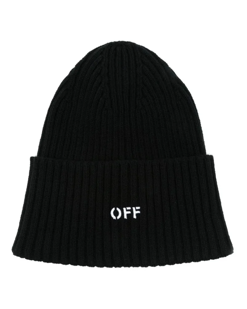 OFF-WHITE Offstamp Beanie - Schwarz Schwarz