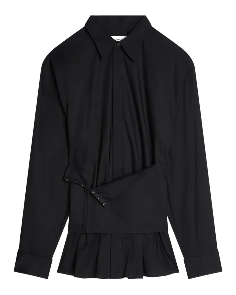 Dries van Noten corseted cotton shirt - Schwarz Schwarz