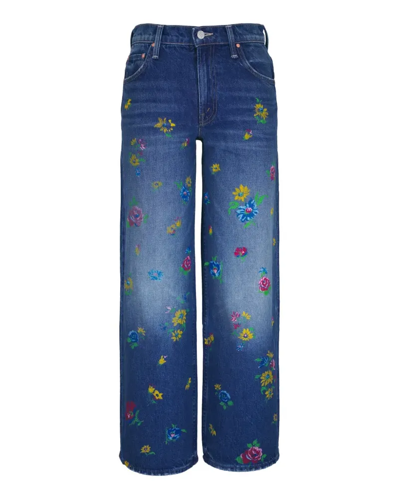 Mother floral jeans - Blau Blau