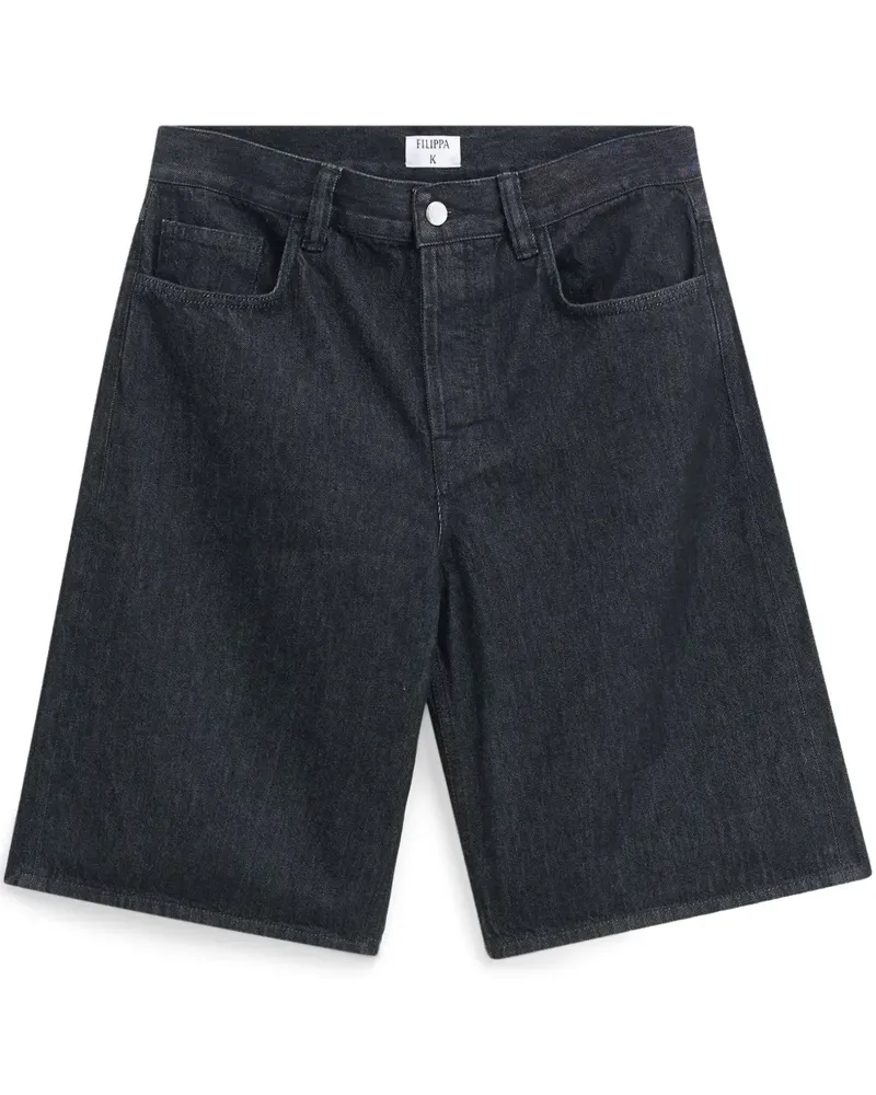 Filippa K Klassische Jeans-Shorts - Schwarz Schwarz