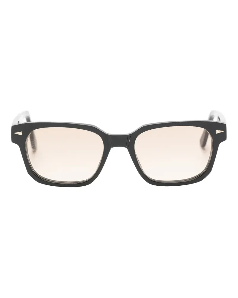 AHLEM Sedaine Sonnenbrille mit eckigem Gestell - Schwarz Schwarz