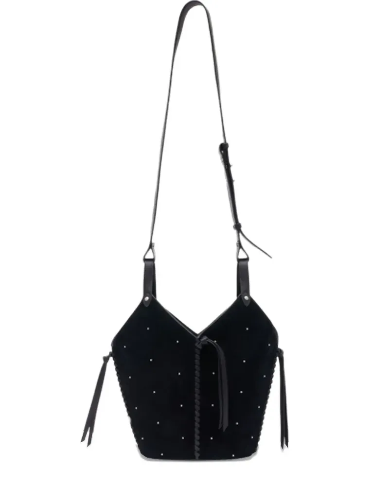 Isabel Marant Tampa studded shoulder bag - Schwarz Schwarz