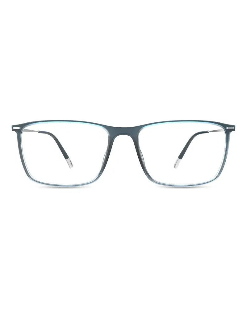 Silhouette Illusion Lite Brille mit eckigem Gestell - Blau Blau