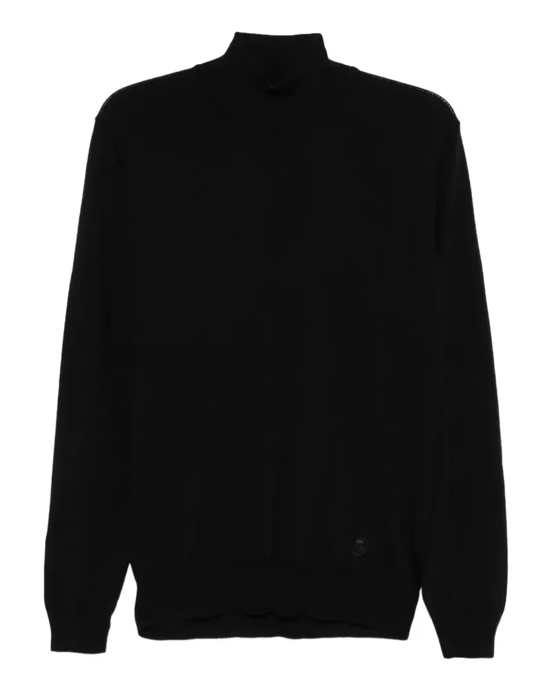 Corneliani Pullover mit Logo-Stickerei - Schwarz Schwarz