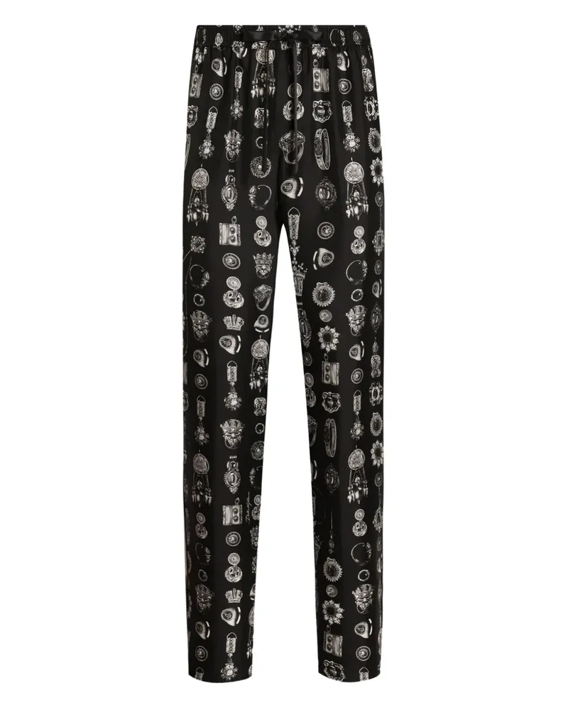 Dolce & Gabbana medallion print loungewear - Schwarz Schwarz