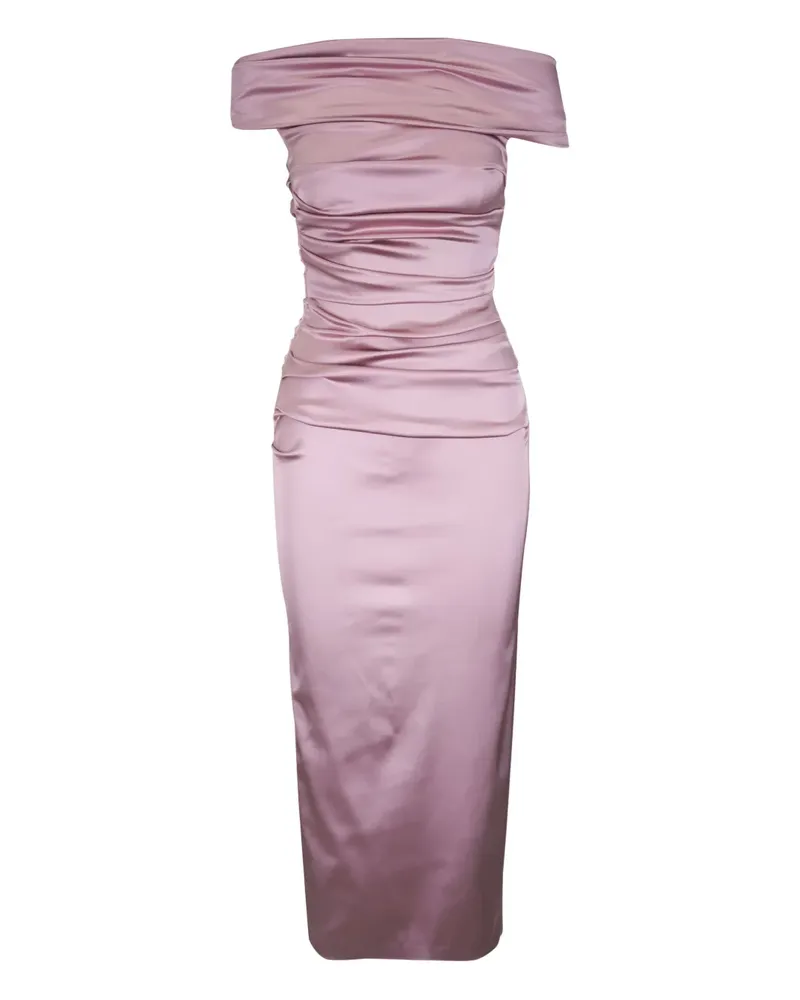 Talbot Runhof Kleid aus Satin - Rosa Rosa