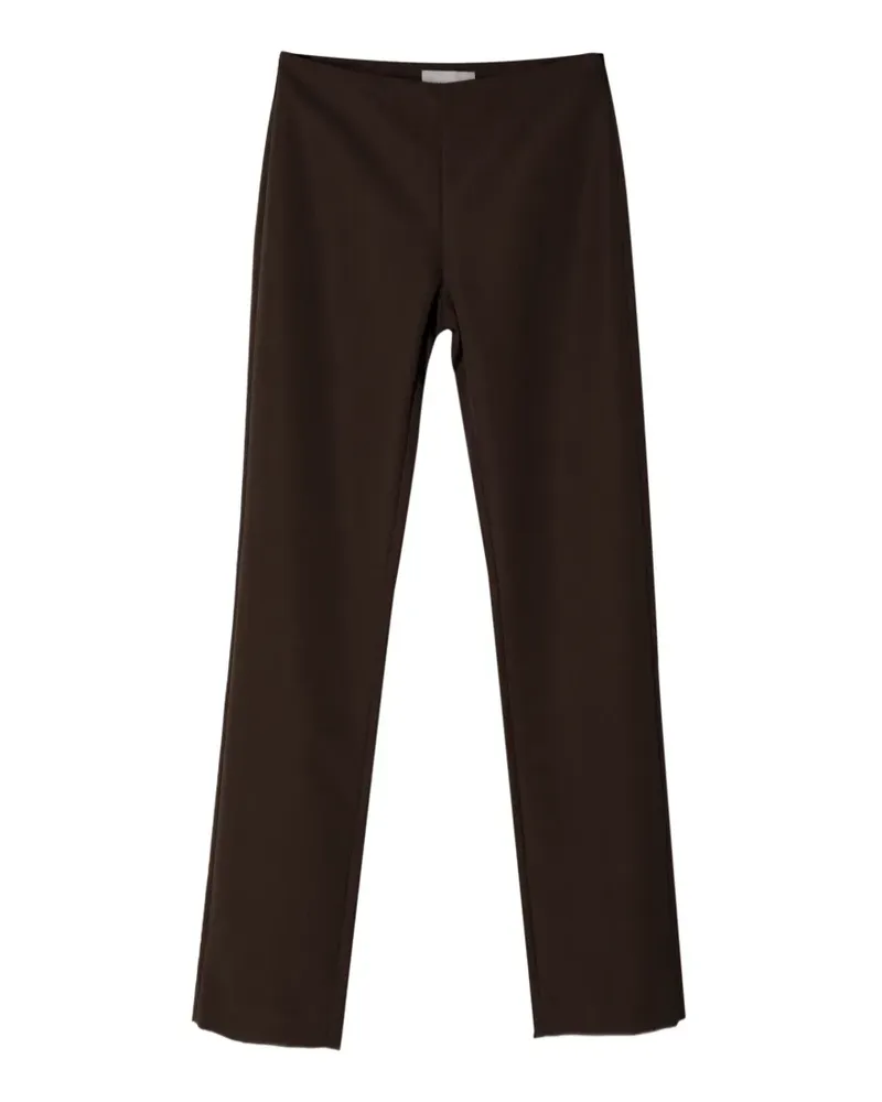 St. Agni The Silk Canvas 90s Minimal trousers - Braun Braun