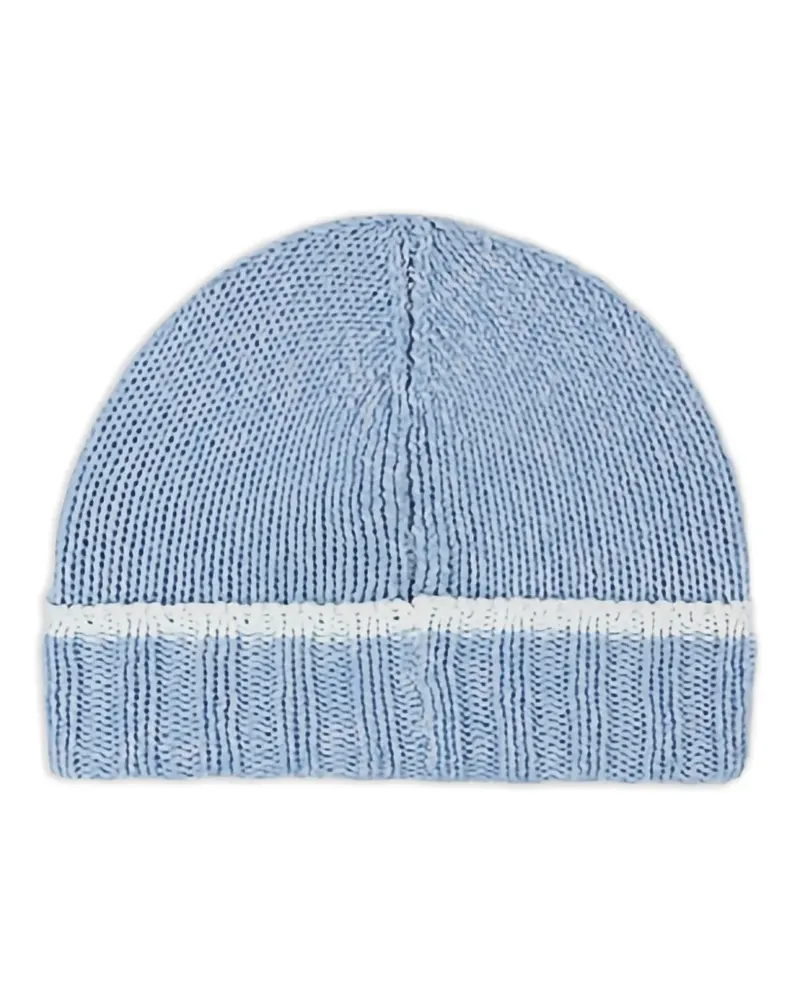 Paul & Shark contrast-stripe beanie hat - Blau Blau