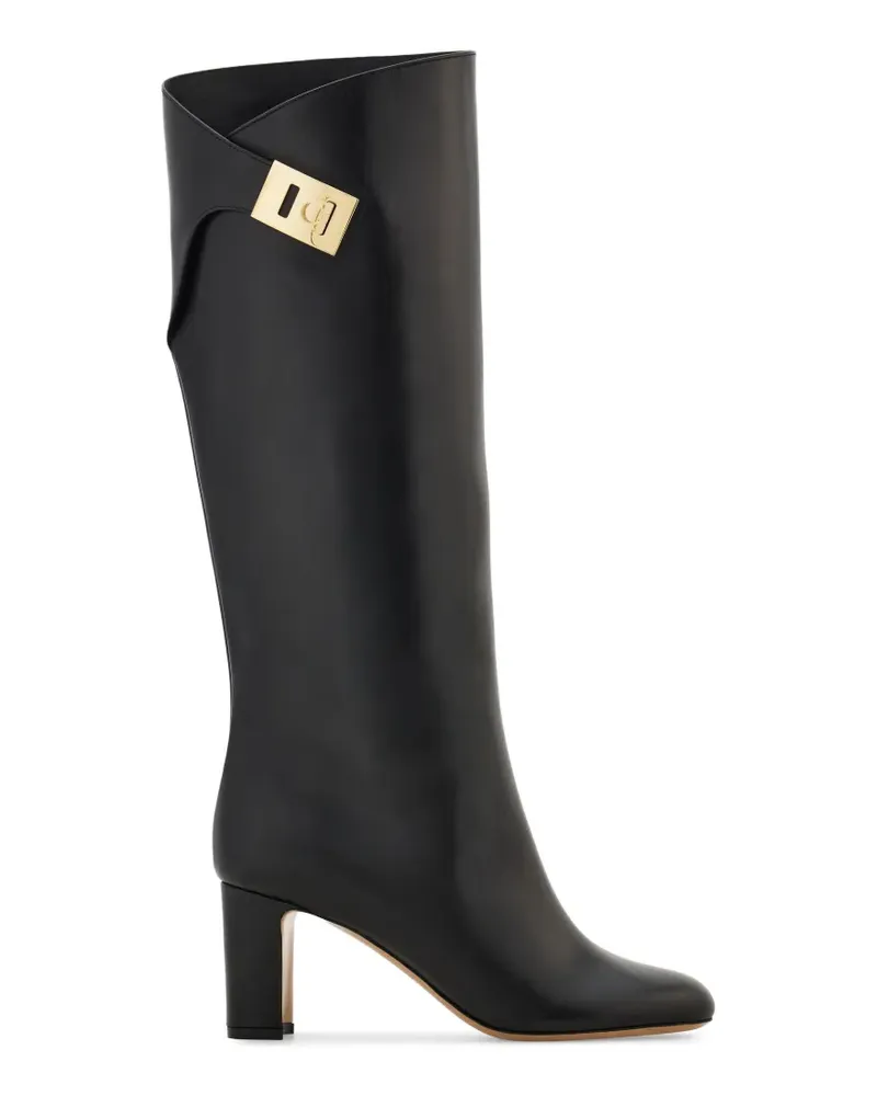Ferragamo Hug buckle boots - Schwarz Schwarz