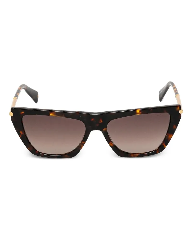 AllSaints Cat-Eye-Sonnenbrille in Schildpattoptik - Braun Braun