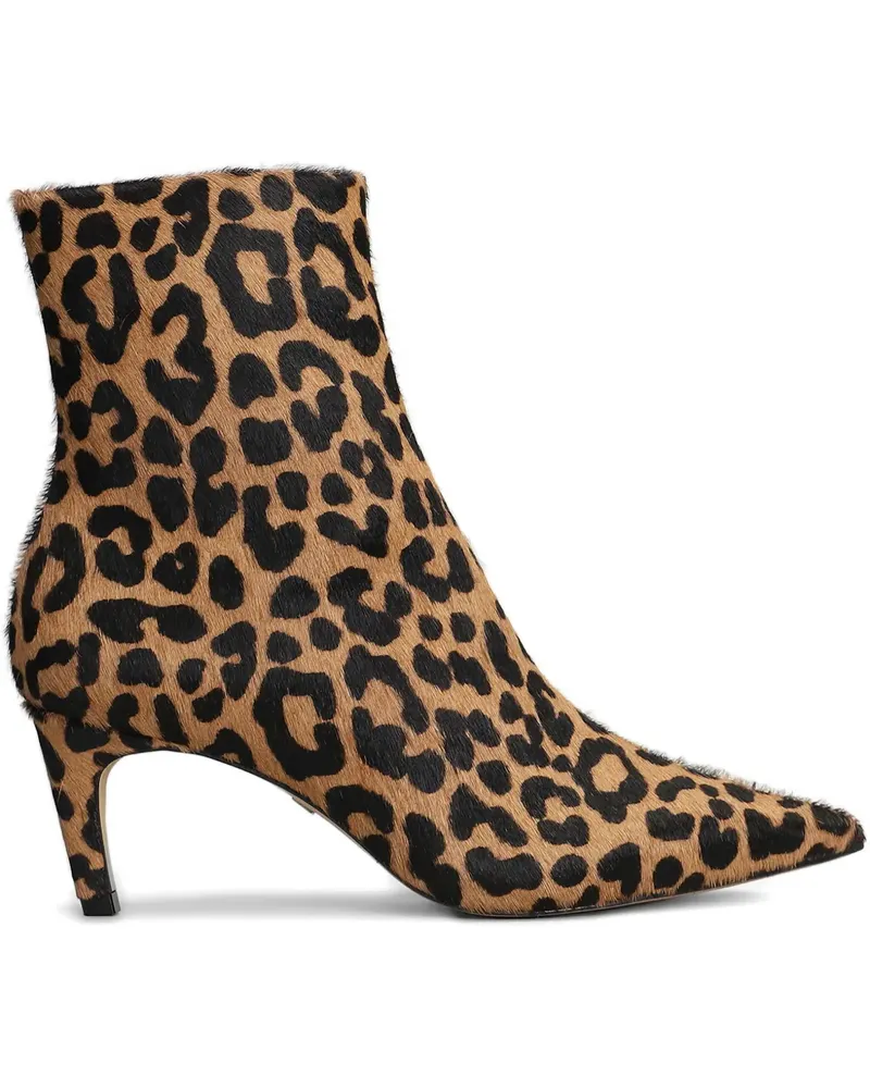 CARRANO 63mm animal-print zip boots - Braun Braun