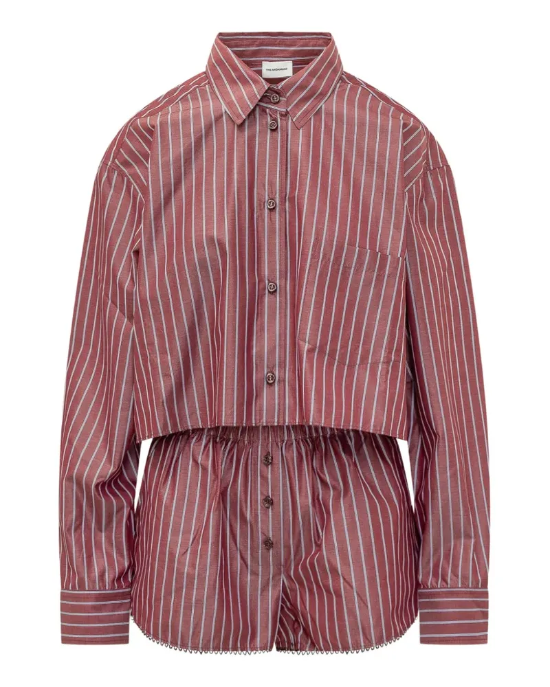 ANDAMANE Arabella striped shirt and shorts set - Rot Rot