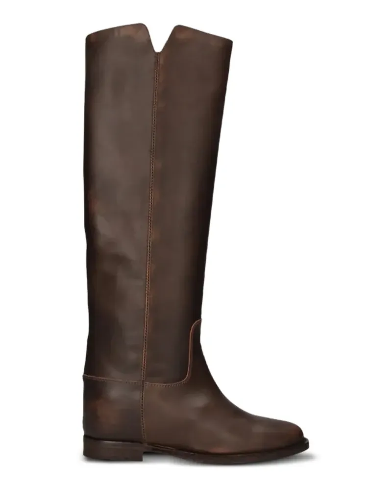 Via Roma 15 Stiefel mit V-Ausschnitt - Braun Braun