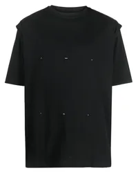 Heliot Emil T-Shirt mit Herz-Logo Schwarz