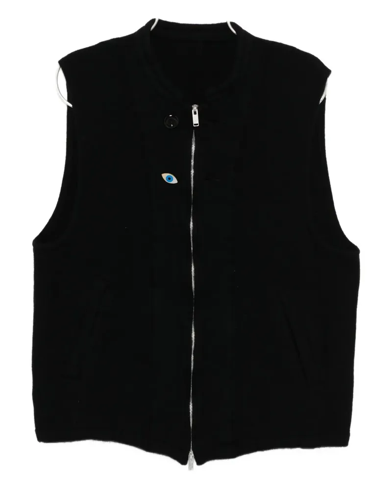 Undercover wool gilet - Schwarz Schwarz