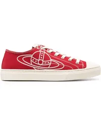 Vivienne Westwood Canvas-Sneakers mit Logo-Print Rot