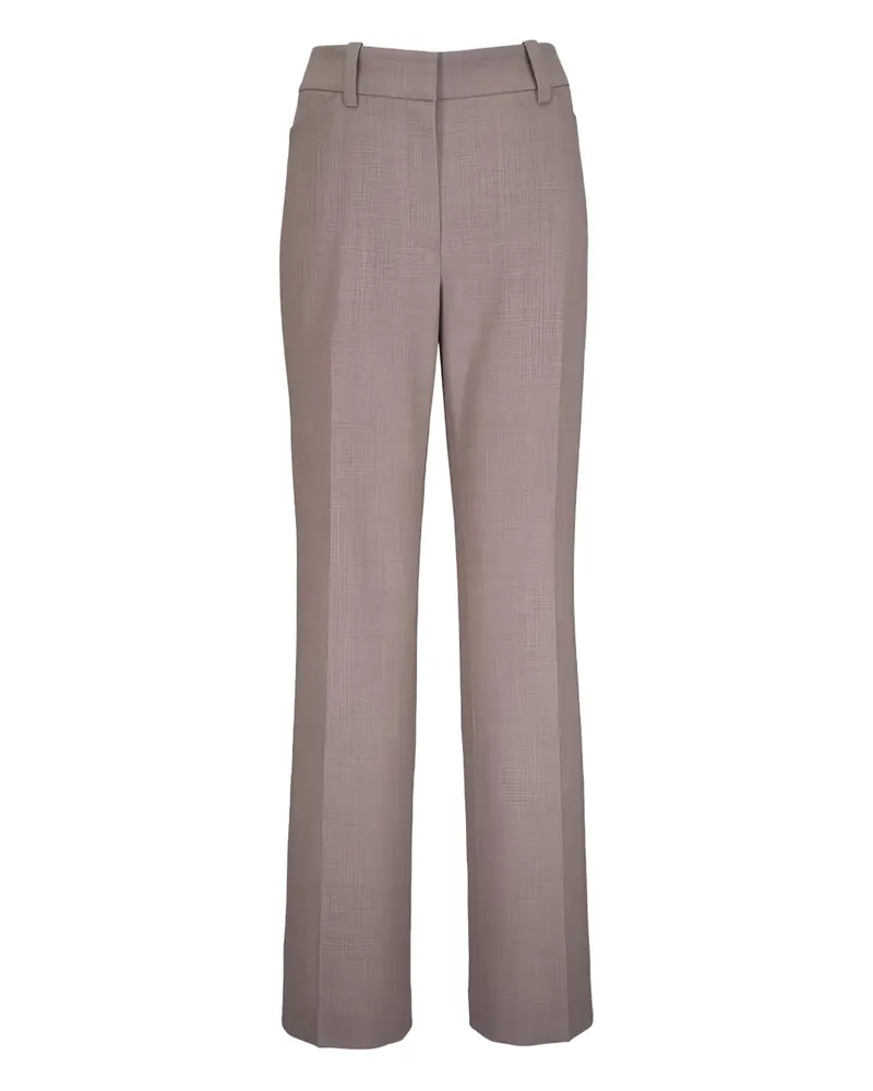 Lafayette148 tab-loop trousers - Nude Nude