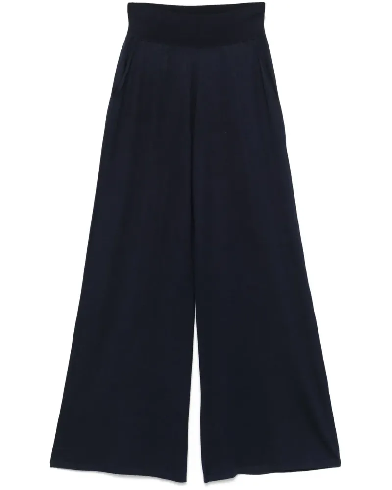 Frenckenberger Fein gestrickte Hose - Blau Blau