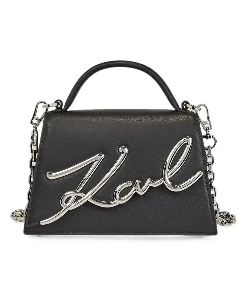 Karl Lagerfeld Kleine K/Signature Umhängetasche - Schwarz Schwarz