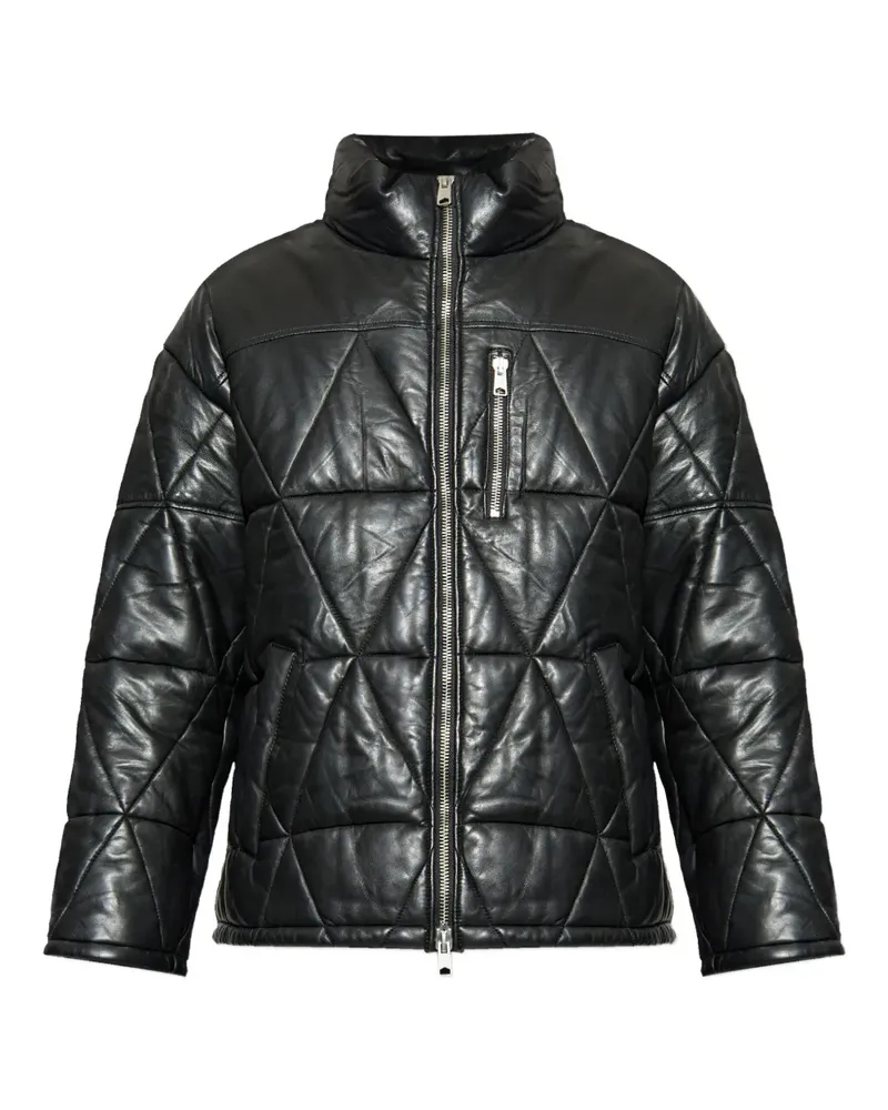 AllSaints Gesteppte Brockwell Jacke - Schwarz Schwarz