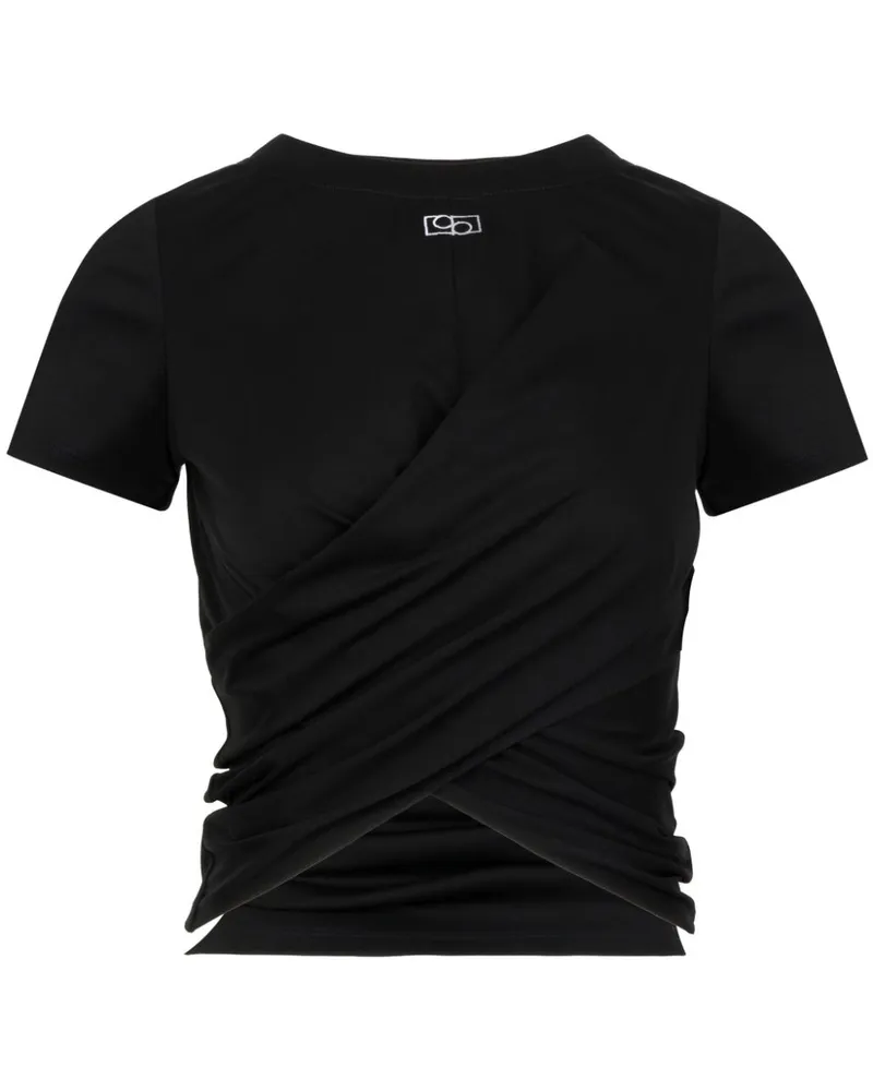 Ports 1961 T-Shirt mit Logo-Applikation - Schwarz Schwarz