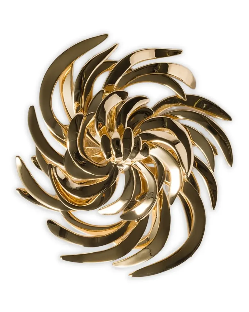 Miu Miu Wirbel-Brosche - Gold Gold