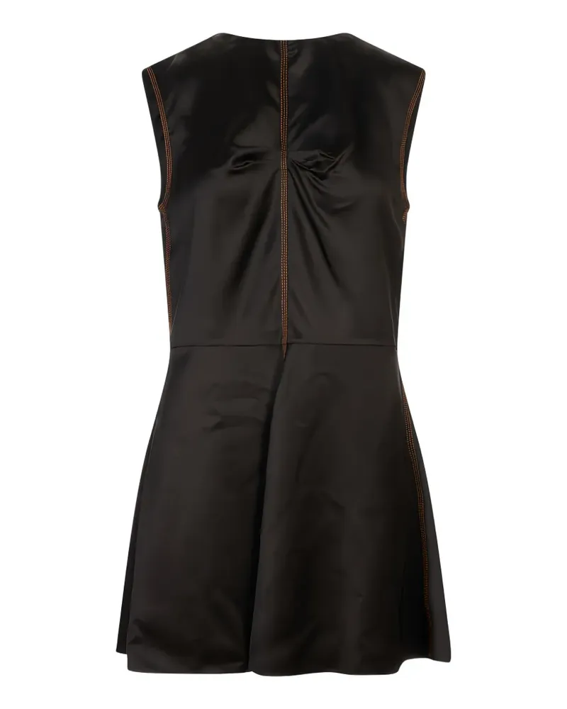 Marni Kleid mit Kontrastnähten - Schwarz Schwarz