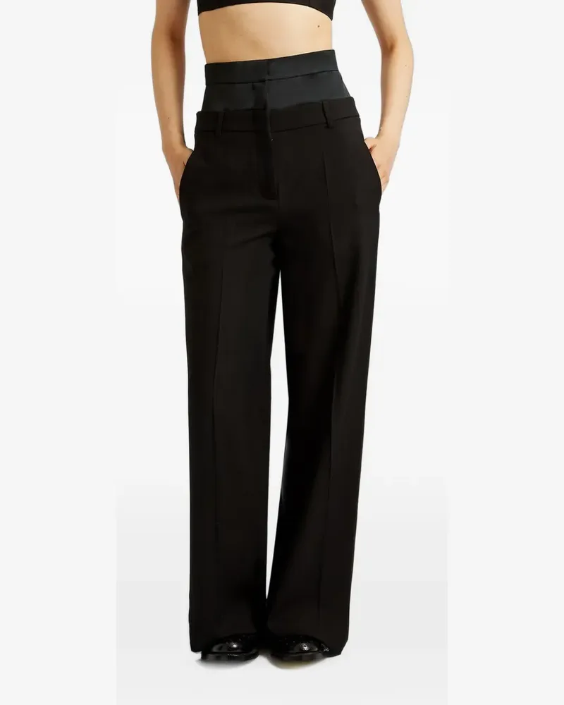 Erdem Hose mit weitem Bein - Schwarz Schwarz