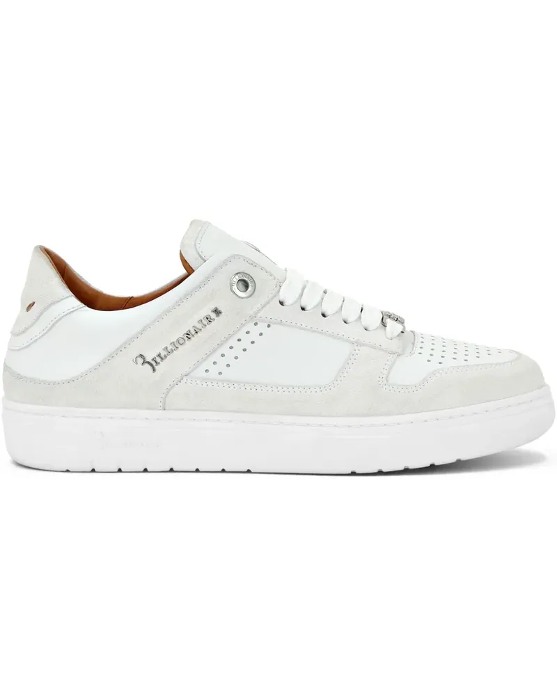 Billionaire Sneakers aus Wildleder - Weiß Weiß